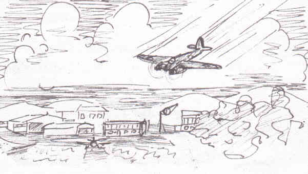 Line Drawing by Vic Campden