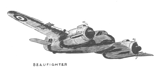 Beaufighter - Art by Vic Campden MBE