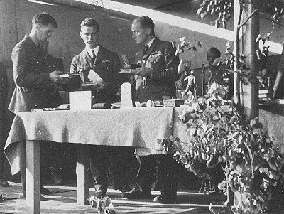 Stalag Luft 3, Sagan, Dixie Deans in centre.