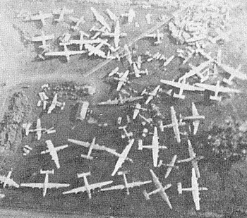 Post-war aircraft confined to scrap yard